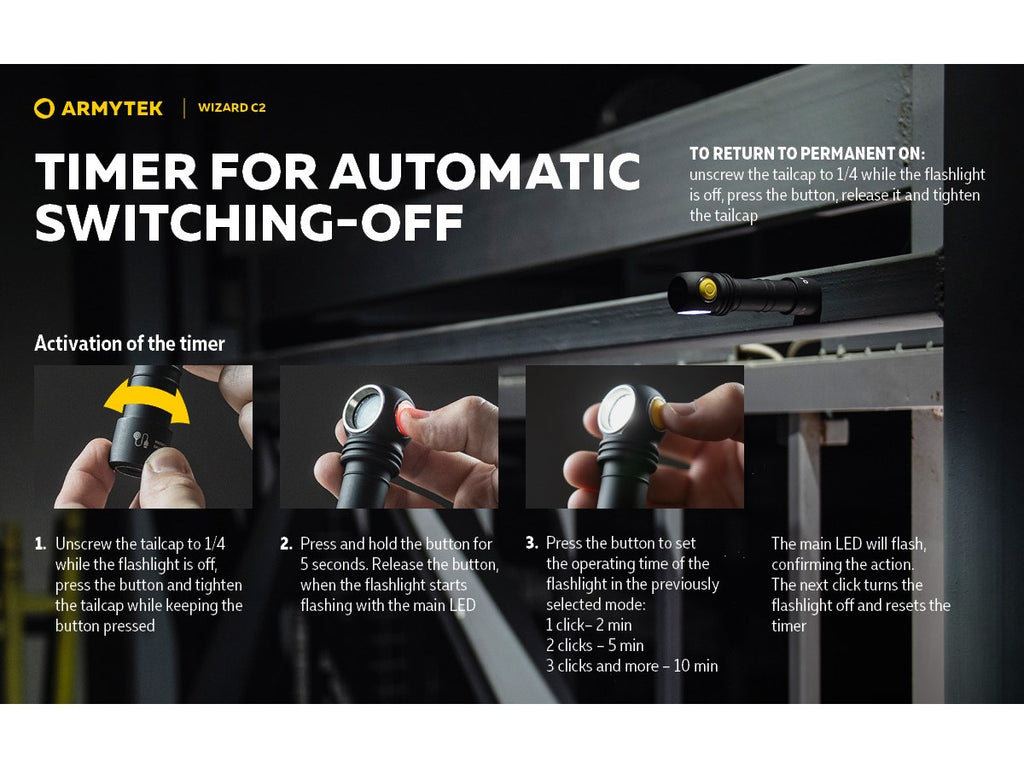 Armytek Wizard C2 Magnet USB 1200lm (White)