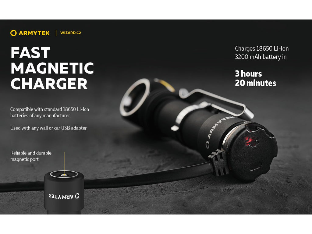 Armytek Wizard C2 Magnet USB 1200lm (White)