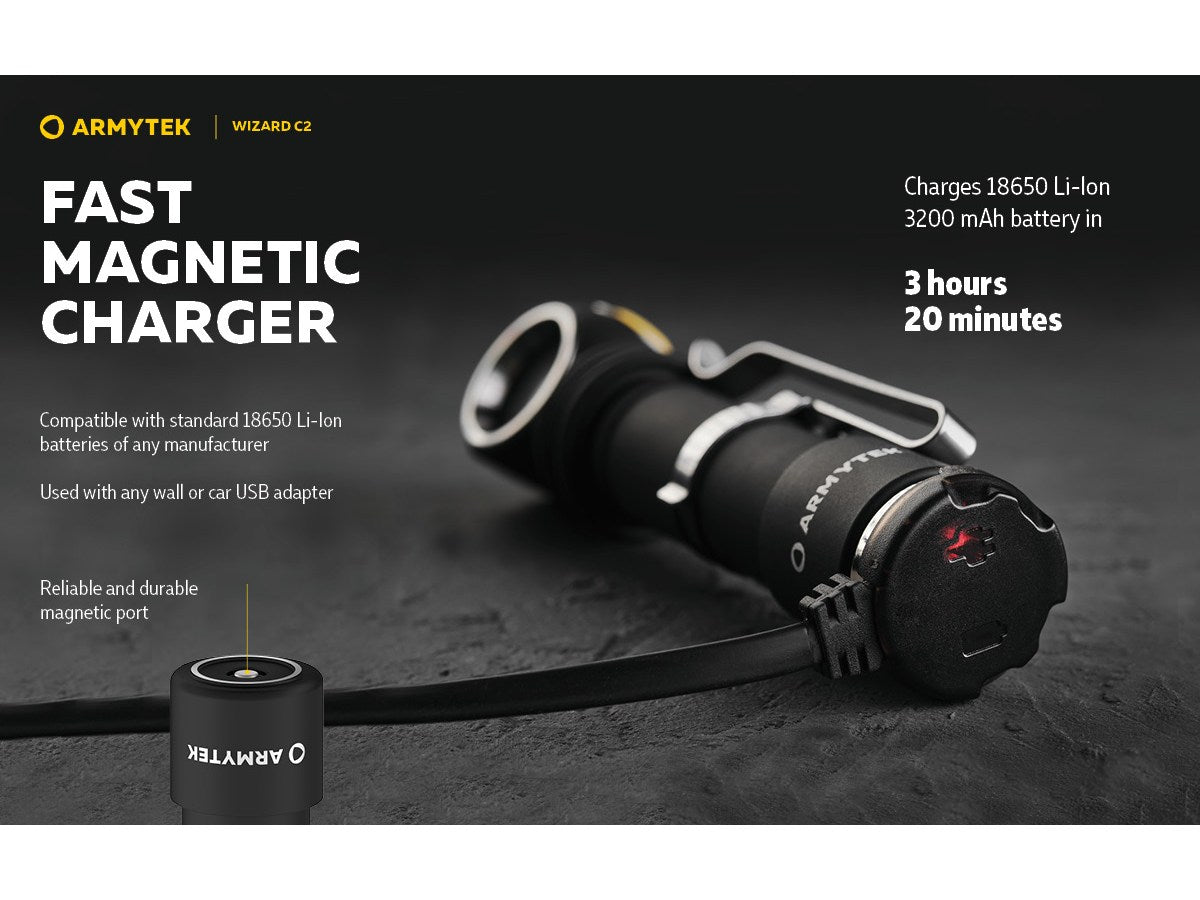 Armytek Wizard C2 Magnet USB 1200lm (White)