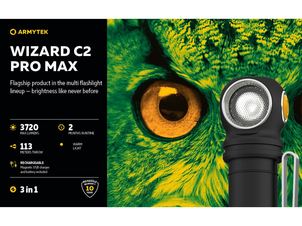 Armytek Wizard C2 Pro Max Magnet USB 3720lm (Warm)