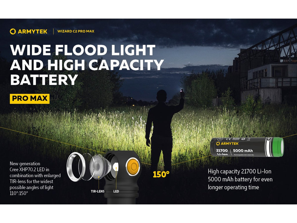 Armytek Wizard C2 Pro Max Magnet USB 3720lm (Warm)