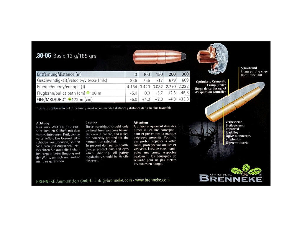Brenneke .30-06Spr. Basic 12,0g