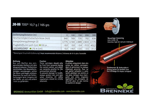 Brenneke .30-06Spr. TOG 10,7g