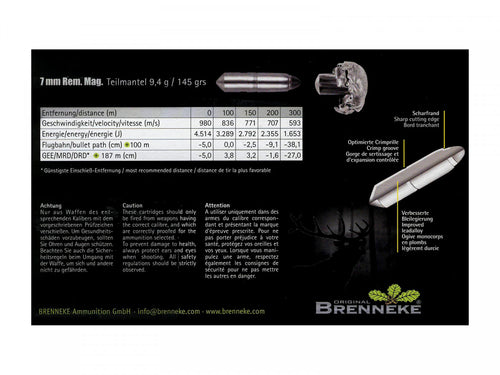 Brenneke 7mmRemMag. Teilmantel 9,4g