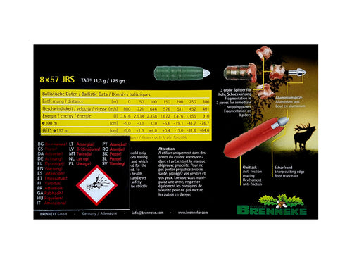 Brenneke 8x57JRS TAG 11,3g