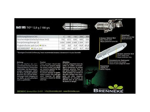 Brenneke 8x57JRS TIG 12,8g
