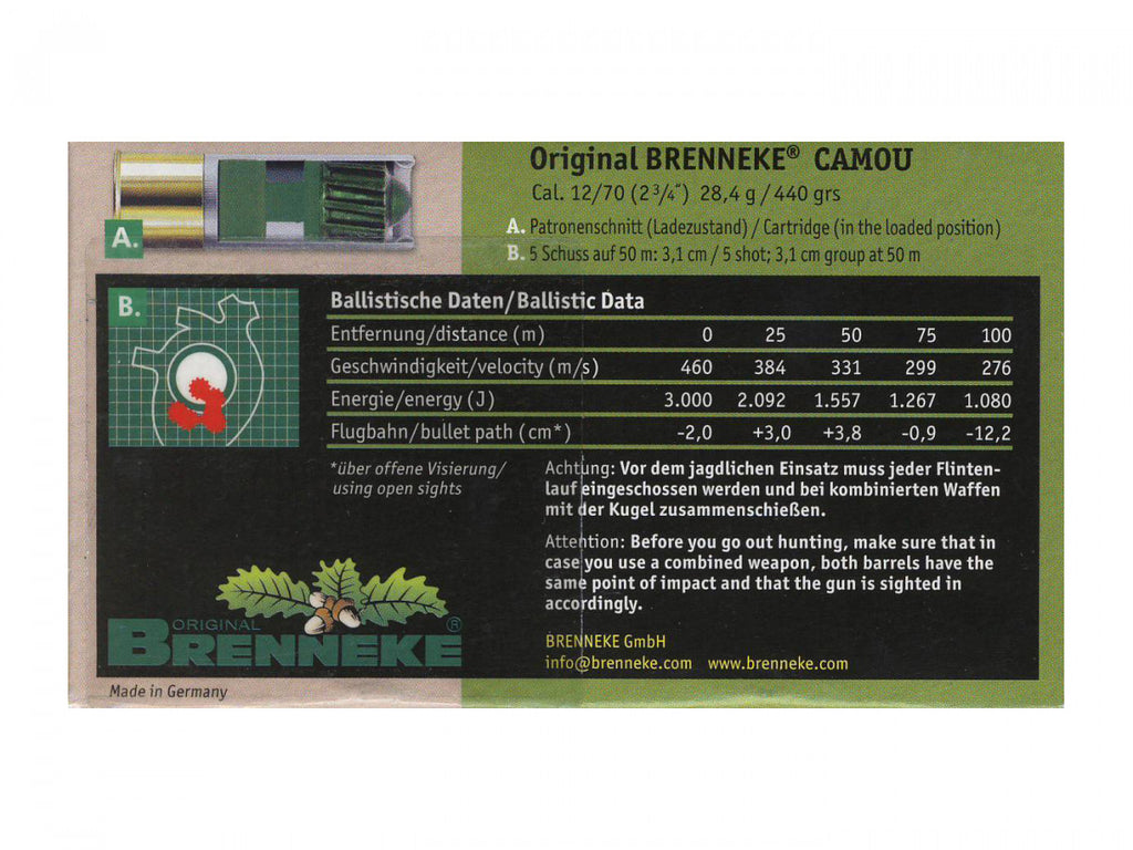 Brenneke Camou 12/70 28,4g, 5ks