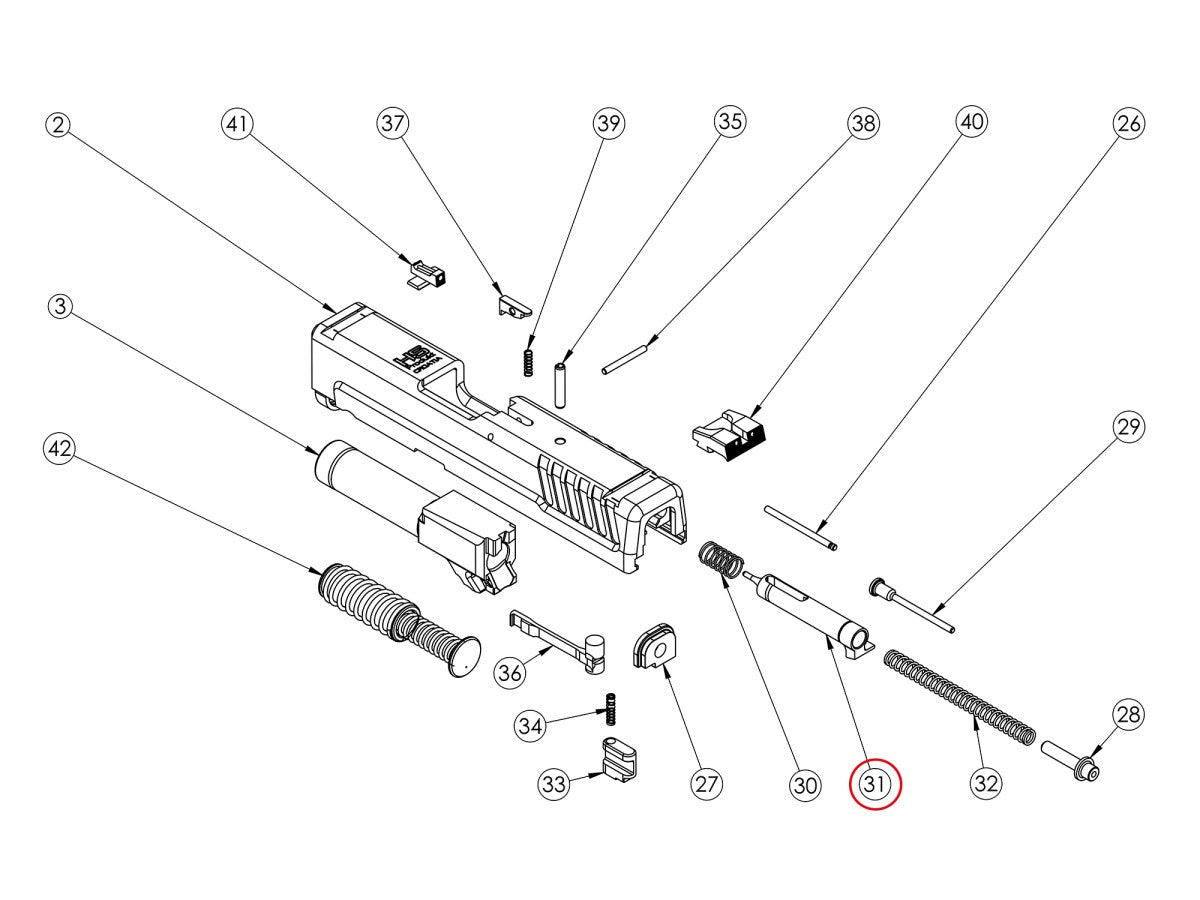 Úderník XD/XD-M/SF19/G2 line 9x19