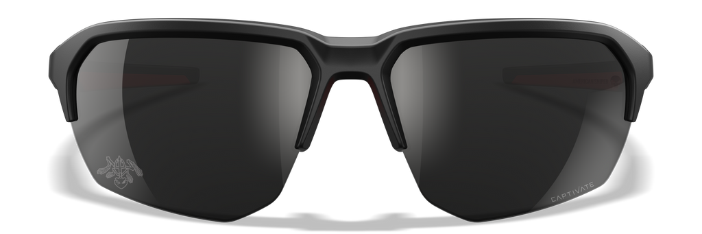 Wiley X WX JAKL — Captivate - Black Mirror - Grey, Matte Black/Red by Wiley X - Tactical Eyewear - Changeable