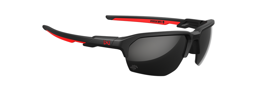 Wiley X WX JAKL — Captivate - Black Mirror - Grey, Matte Black/Red by Wiley X - Tactical Eyewear - Changeable