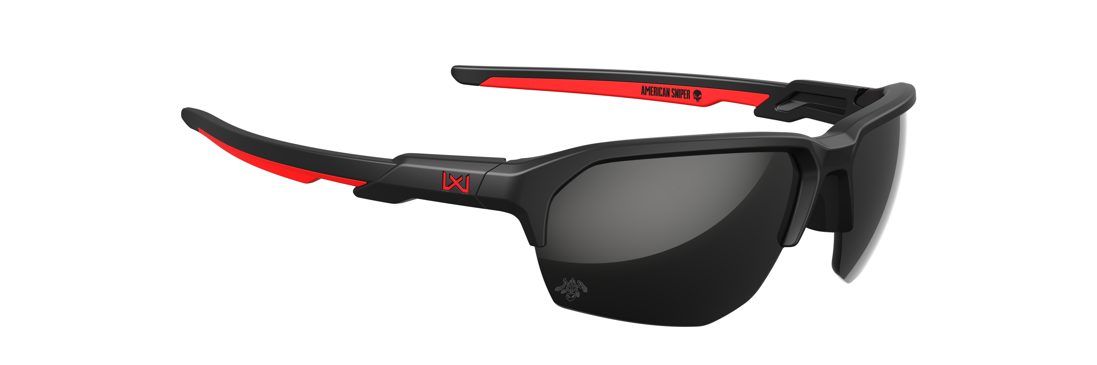 Wiley X WX JAKL — Captivate - Black Mirror - Grey, Matte Black/Red by Wiley X - Tactical Eyewear - Changeable