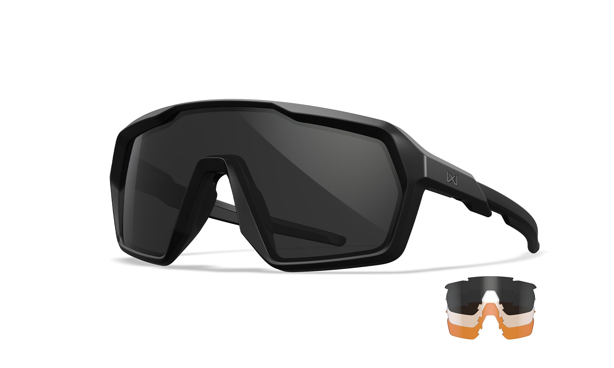 Wiley X WX CITADEL — Grey + Clear + Light Rust, Matte Black