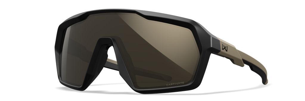 Wiley X WX CITADEL — Captivate - Tungsten Mirror - Grey, Matte Black/Tan
