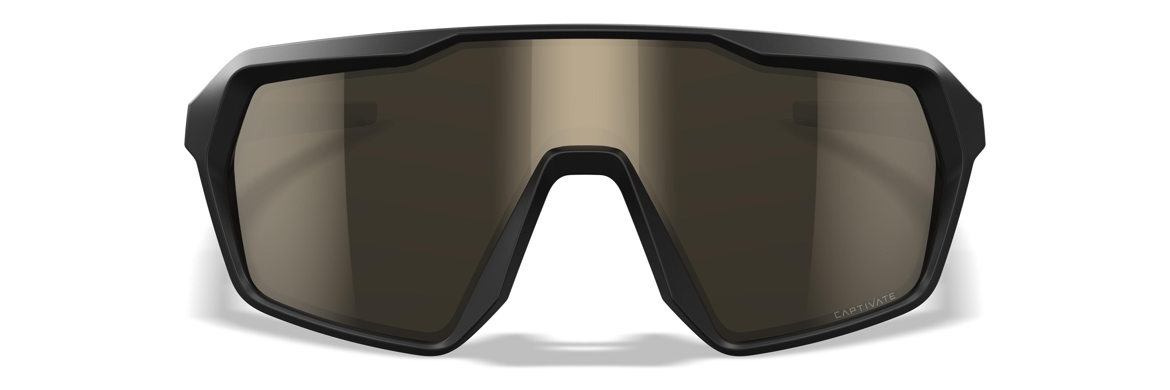 Wiley X WX CITADEL — Captivate - Tungsten Mirror - Grey, Matte Black/Tan