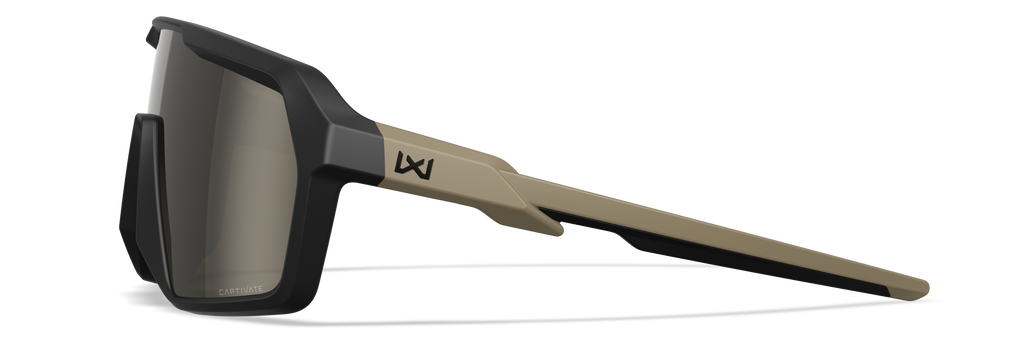 Wiley X WX CITADEL — Captivate - Tungsten Mirror - Grey, Matte Black/Tan