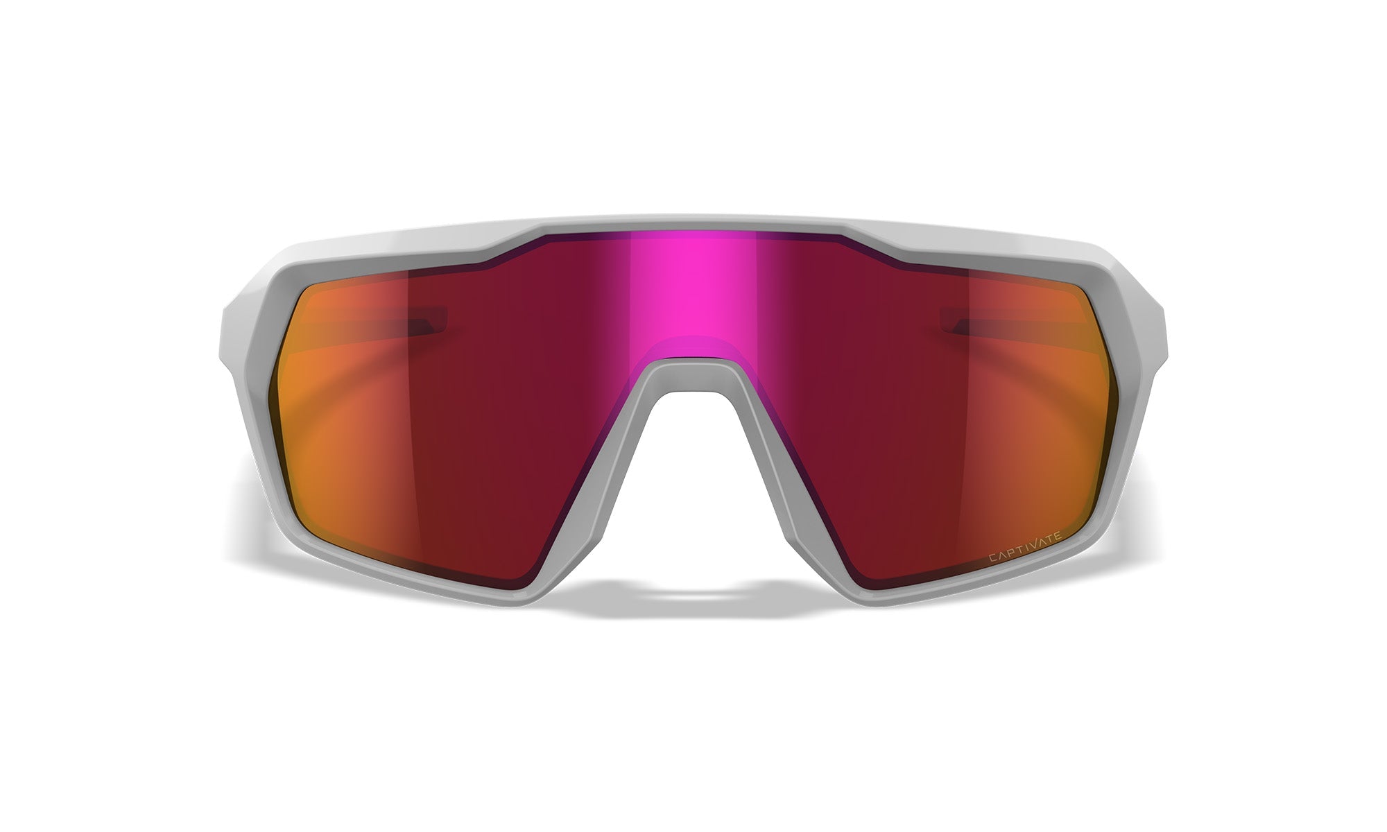 Wiley X WX CITADEL — Captivate - Red Mirror - Grey, Polished White