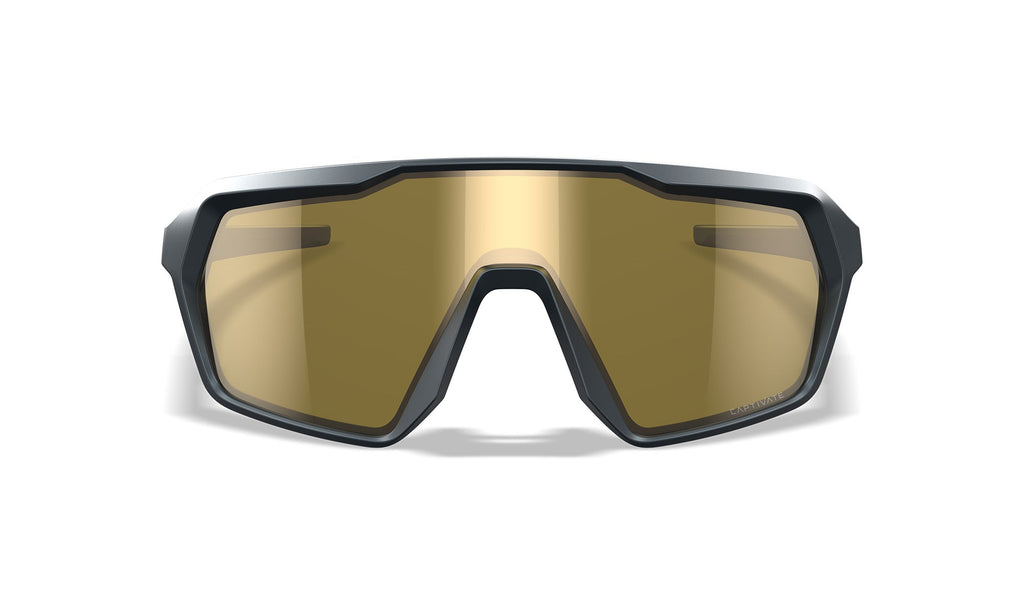 Wiley X WX CITADEL — Captivate - Gold Mirror - Amber, Matte Graphite Grey