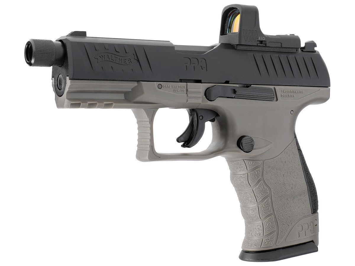 Pištoľ CO2 Walther PPQ M2 Q4 TAC Combo 4.6" Set, kal. 4,5mm diabolo