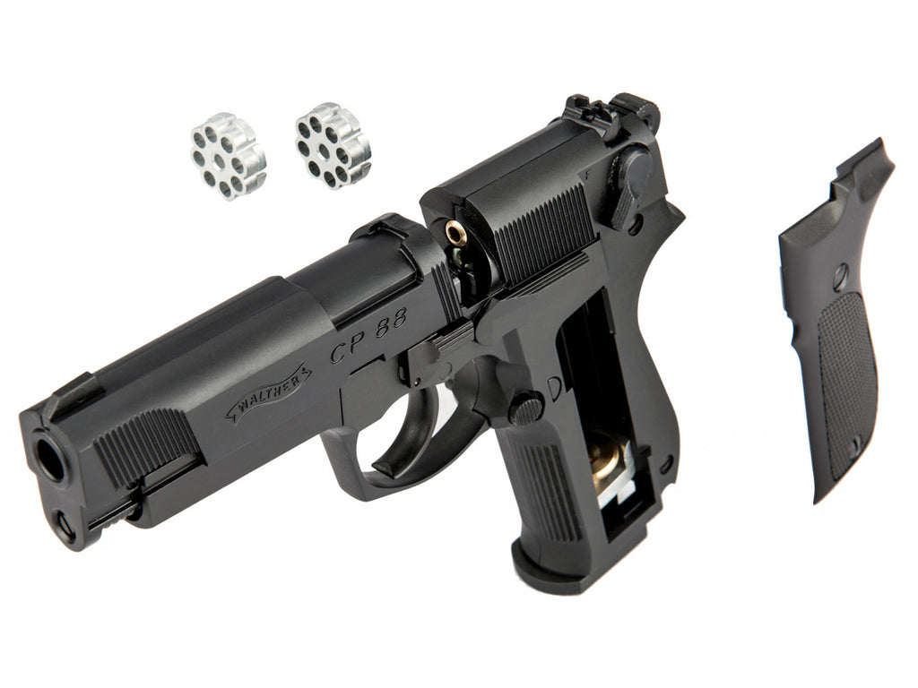 Pištoľ CO2 Walther CP88 čierna, kal. 4,5mm diabolo