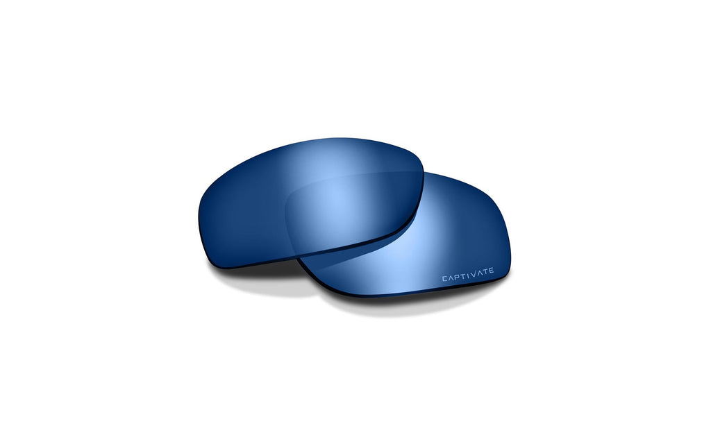 Wiley X WX JAKL — Captivate Polarized - Blue Mirror -  Grey Lens Set