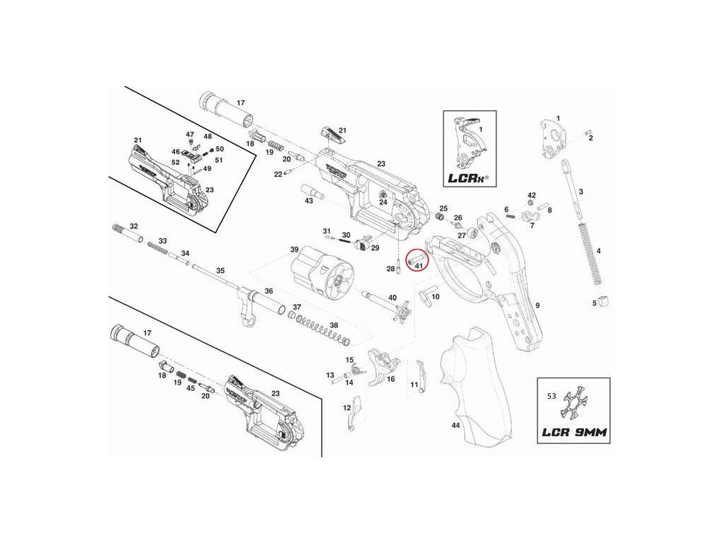 Fire Control Housing Screw pre Ruger LCR