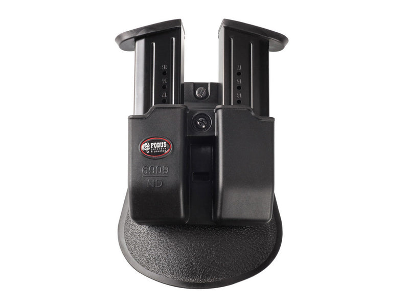 6909 ND, holster for 2 dvojradové zásobníky cal. 9×19mm, with pádlom