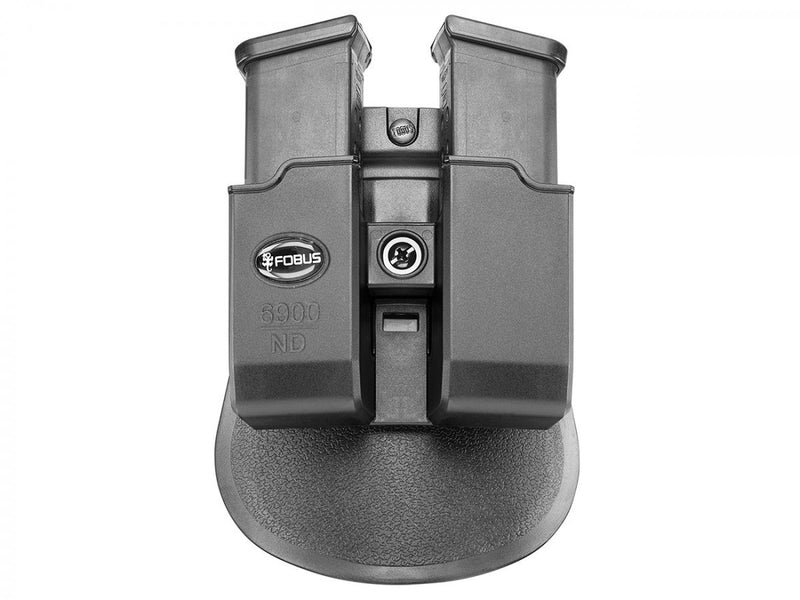 6900 ND, holster for 2 dvojradové zásobníky Glock cal. 9×19mm, with pádlom
