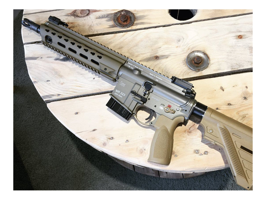 HK MR223 A3 11", kal. .223Rem., Slim-Line HKey Handguard GREEN-BROWN