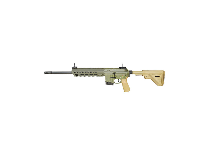 HK MR223 A3 16,5", Kal. .223 Remington, Slim-Line HKey Handschutz GRÜN-BRAUN