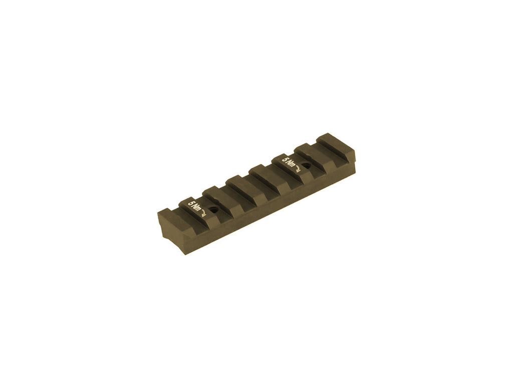 HKey lišta Picatinny pre MR223/MR308, 74 mm, GREEN-BROWN
