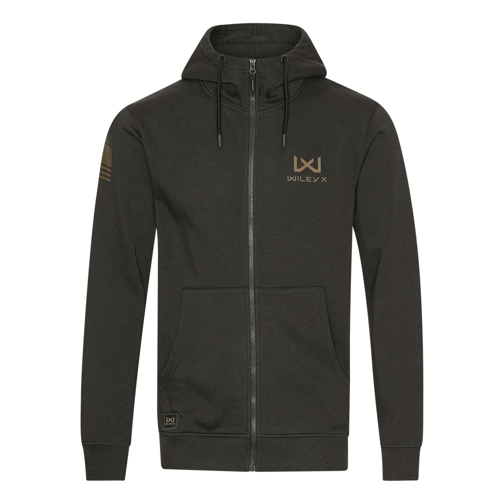 Wiley X WX URBAN Zip Hoodie OD Green w Coyote WX/Wiley X by Wiley X - Hoodies