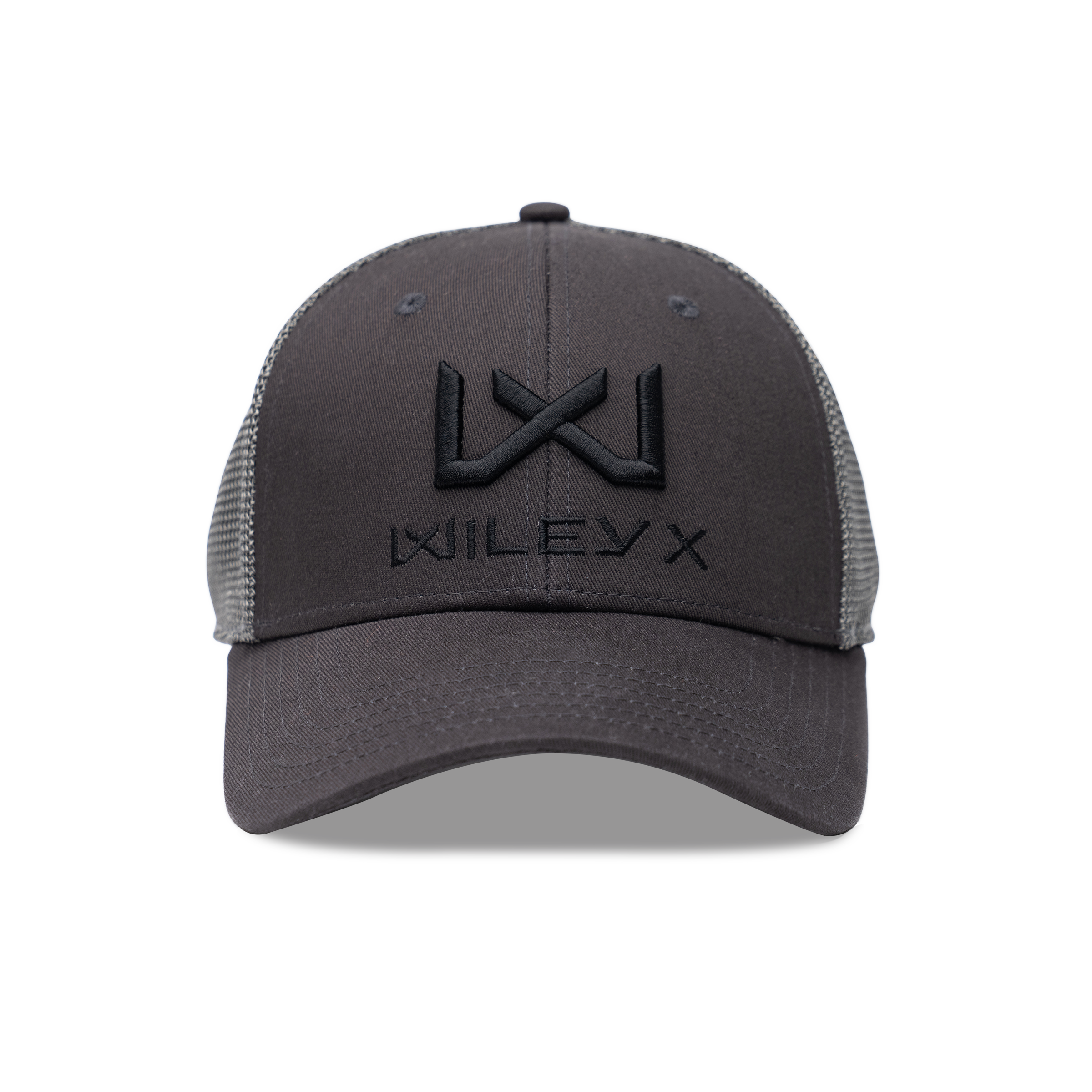 Wiley X Trucker Cap - Dark Grey w Black WX/Wiley X by Wiley X - Apparel