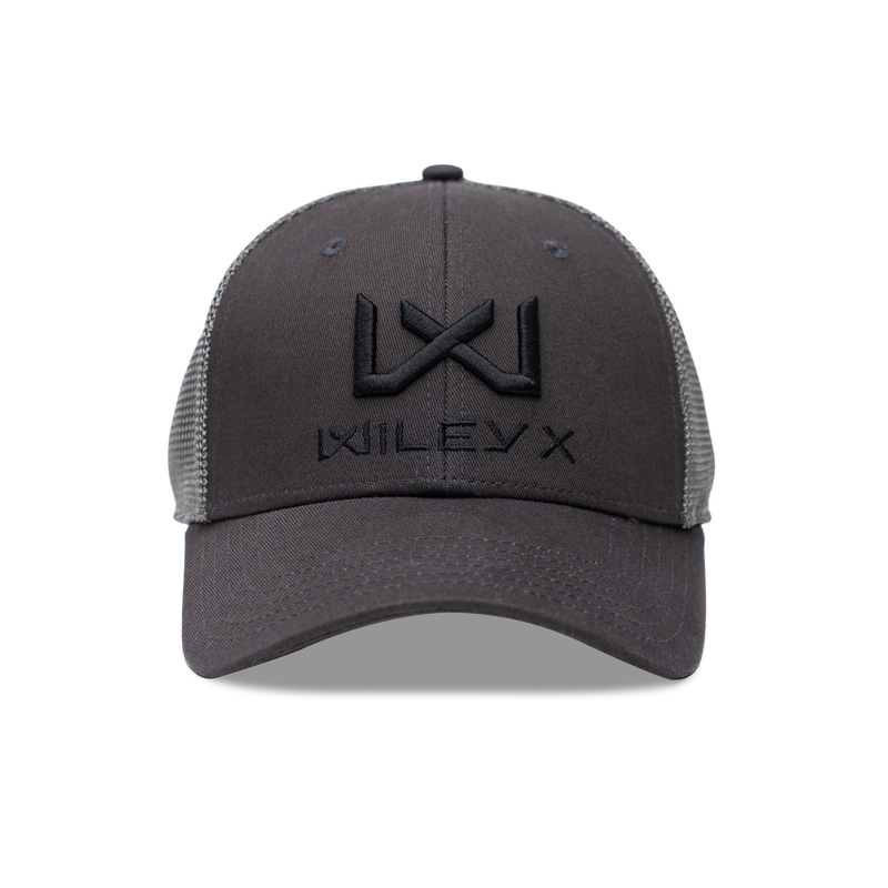 Wiley X Trucker Cap - Dark Grey w Black WX/Wiley X
