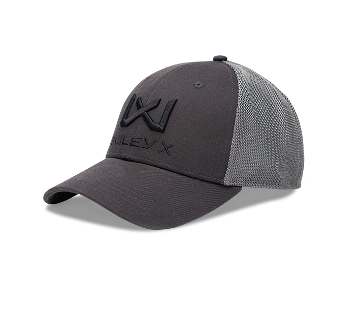 Wiley X Trucker Cap - Dark Grey w Black WX/Wiley X by Wiley X - Apparel