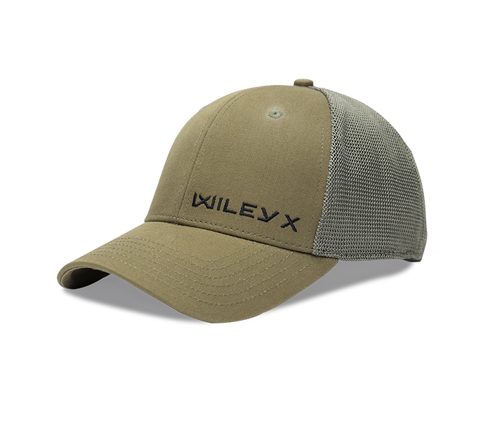 Wiley X Trucker Cap Olive Green w Black WX/Wiley X by Wiley X - Apparel