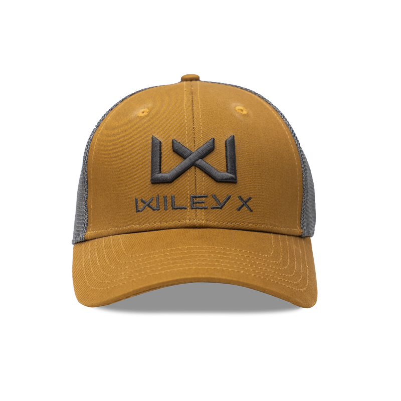 Wiley X Trucker Cap Tan/Grey w Black WX/Wiley X