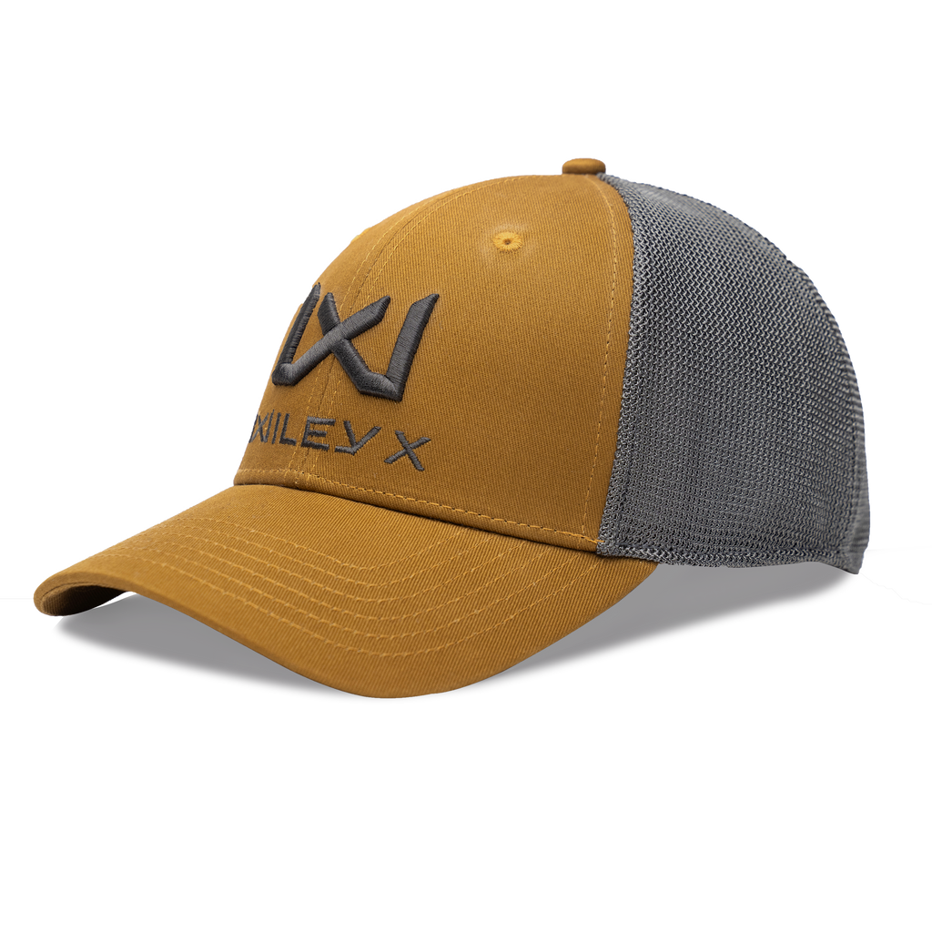 Wiley X Trucker Cap Tan/Grey w Black WX/Wiley X by Wiley X - Apparel