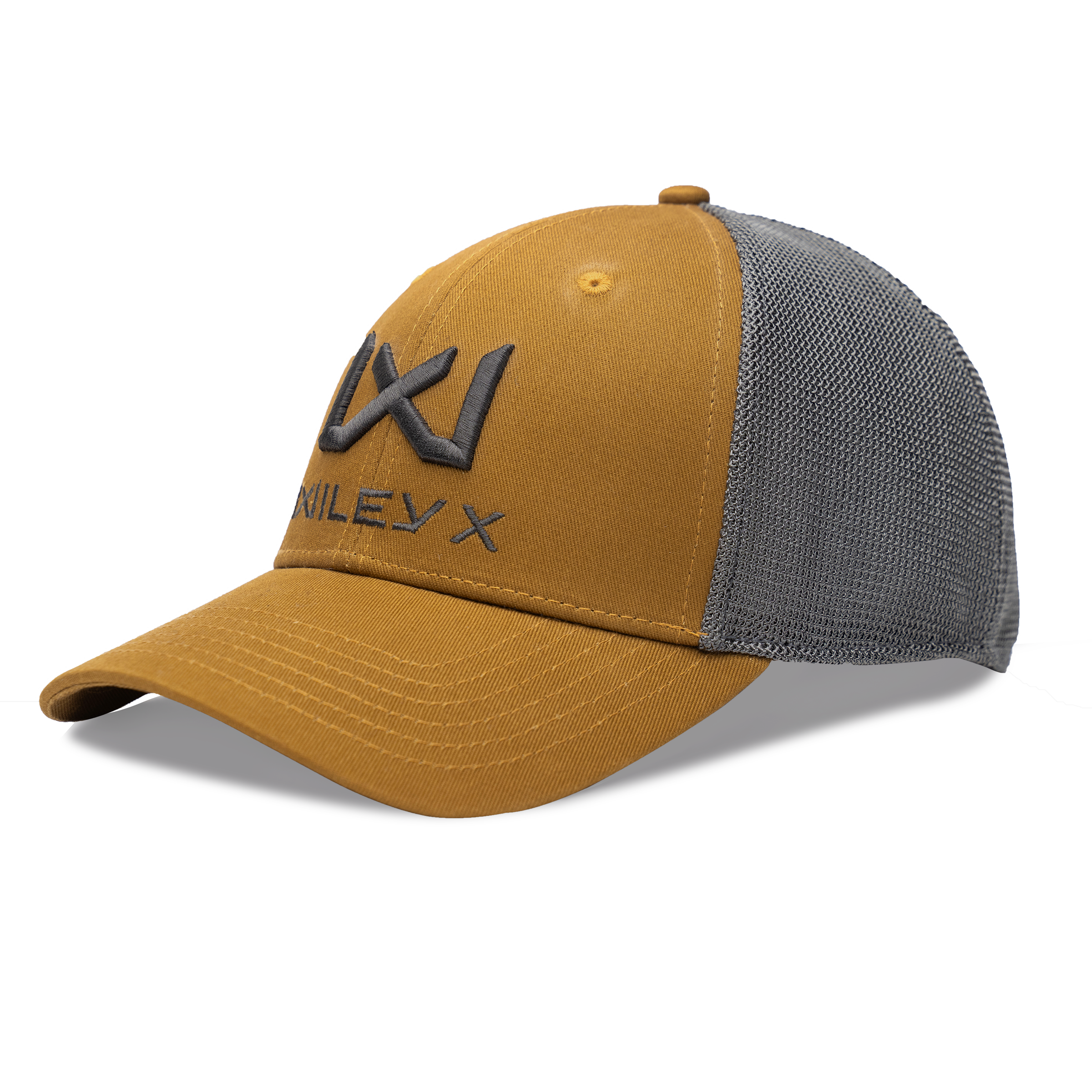 Wiley X Trucker Cap Tan/Grey w Black WX/Wiley X by Wiley X - Apparel