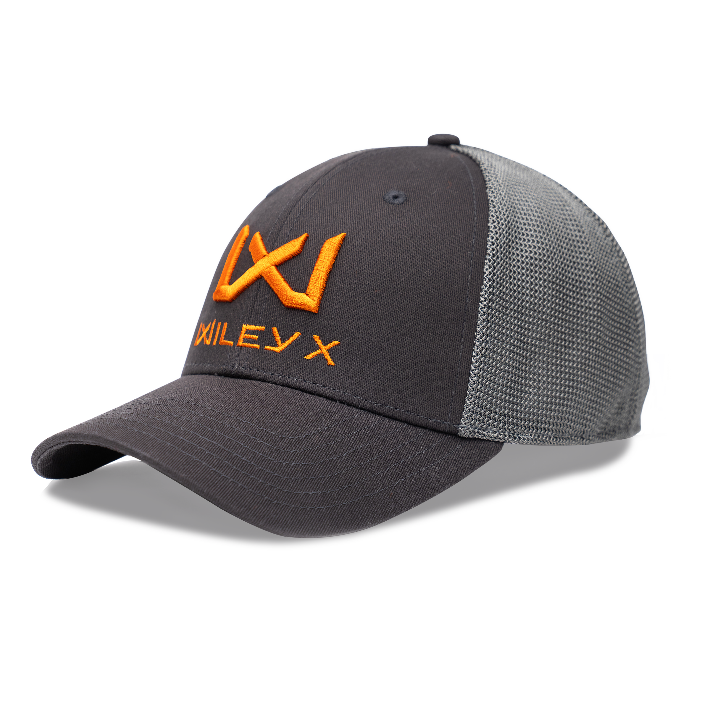 Wiley X Trucker Cap Dark Grey w Orange WX/Wiley X by Wiley X - Apparel