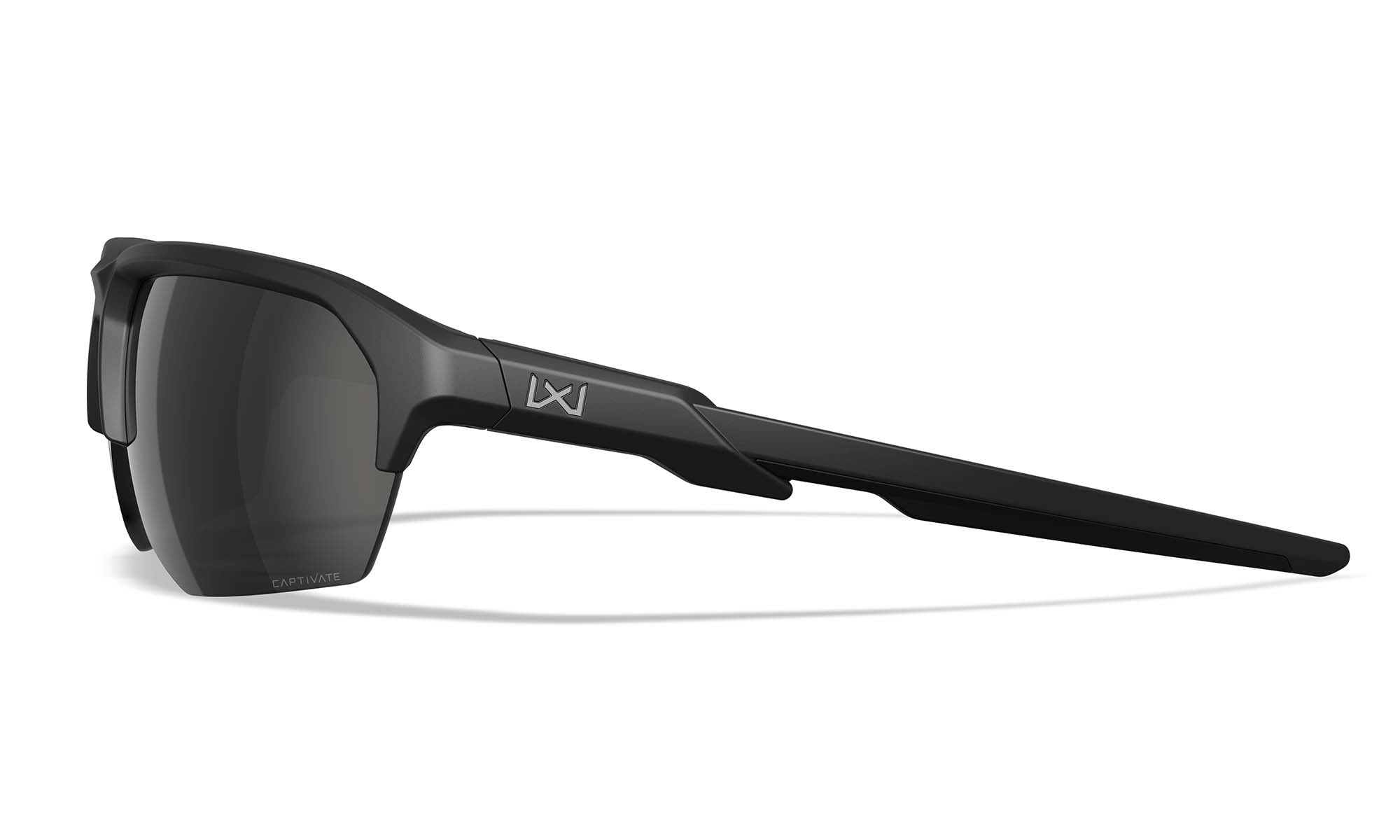 Wiley X WX JAKL — Captivate Polarized - Black Mirror - Grey, Matte Black
