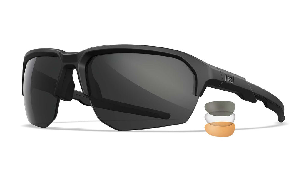 Wiley X WX JAKL — Grey + Clear + Light Rust, Matte Black