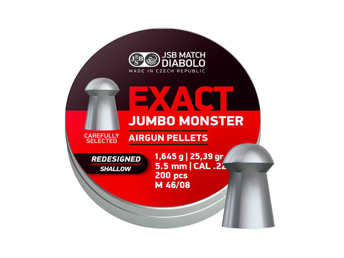 JSB Exact Jumbo Monster Redesigned SHALLOW 5,52mm 200ks
