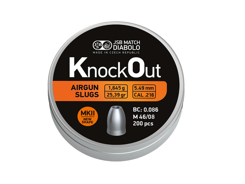 JSB Slug KnockOut .216 MK II 5,49mm 200ks