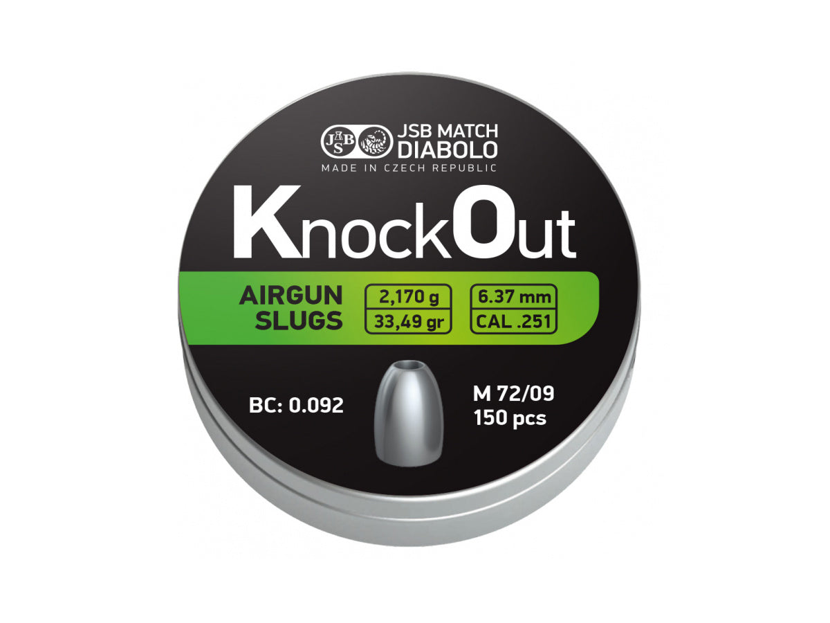 JSB Slug KnockOut .251 6,37mm 150ks