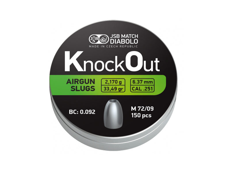 JSB Slug KnockOut .251 6,37mm 150ks
