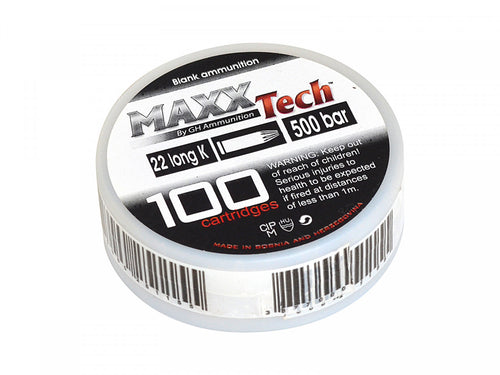 Nábojky štart. MAXXTech .22 long K. 100 ks