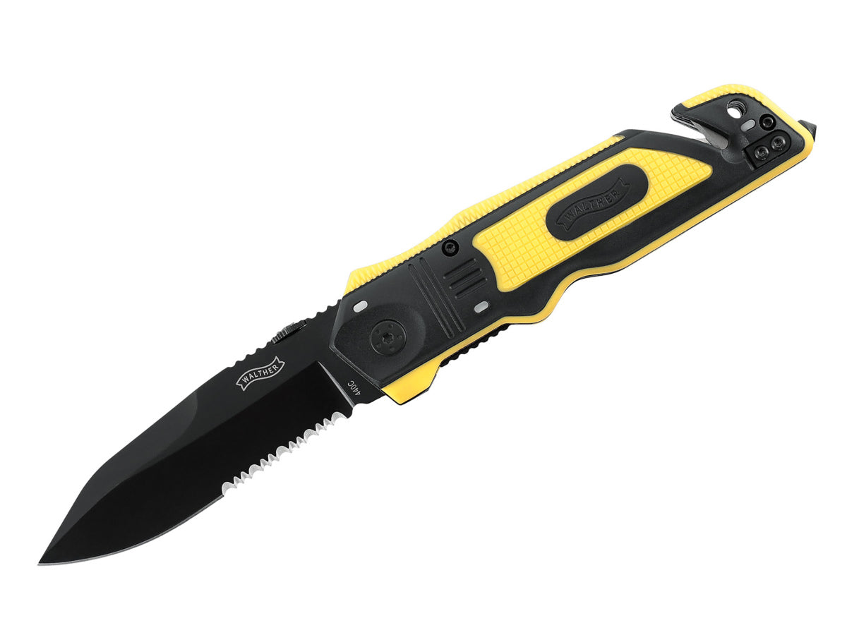 Nôž zatv. Walther ERK - Emergency Rescue Knife yellow/black