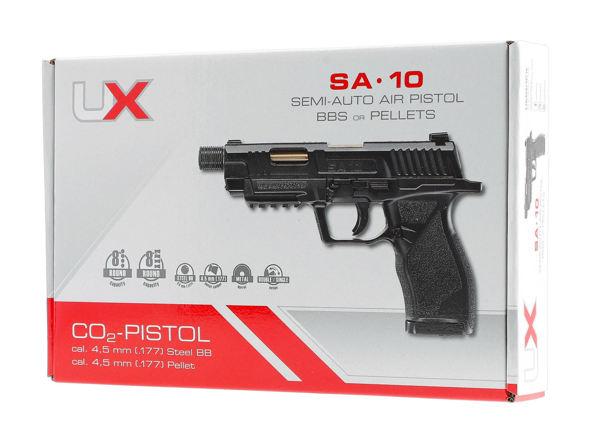 Pištoľ CO2 UX SA 10, kal. 4,5mm diab./BB