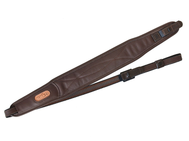 Popruh pre guľovnicu SAKO Leather Brown Quick Release