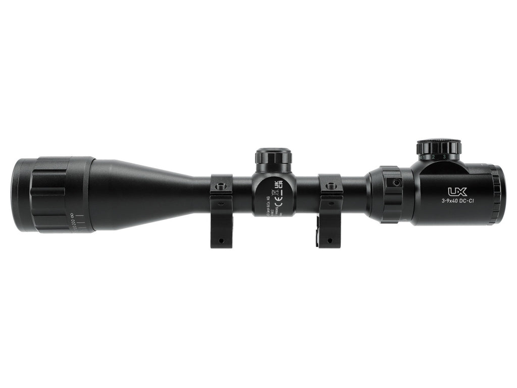 Puškohľad UX 3-9x40 DC-CI, osvetlený, montáž (11mm)